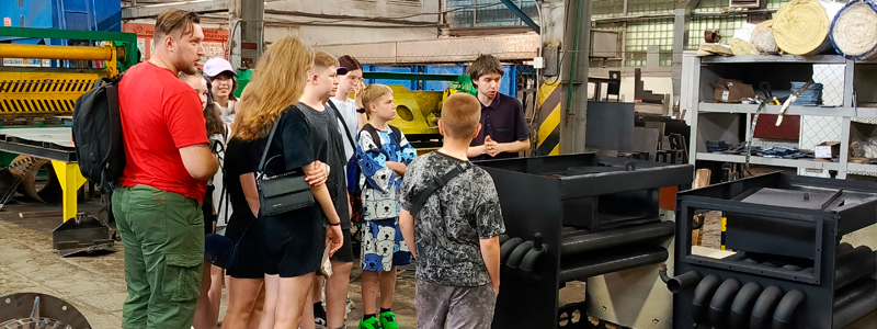 Школьная экскурсия на нашем предприятии